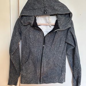 Lululemon Zip Hoodie with Thumb Holes - Gray